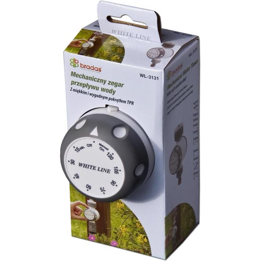Thumbnail - Bradas, Bewässerungssystem, WHITE LINE Mechanische Wasserzeitschaltuhr (Bewässerungsuhr)