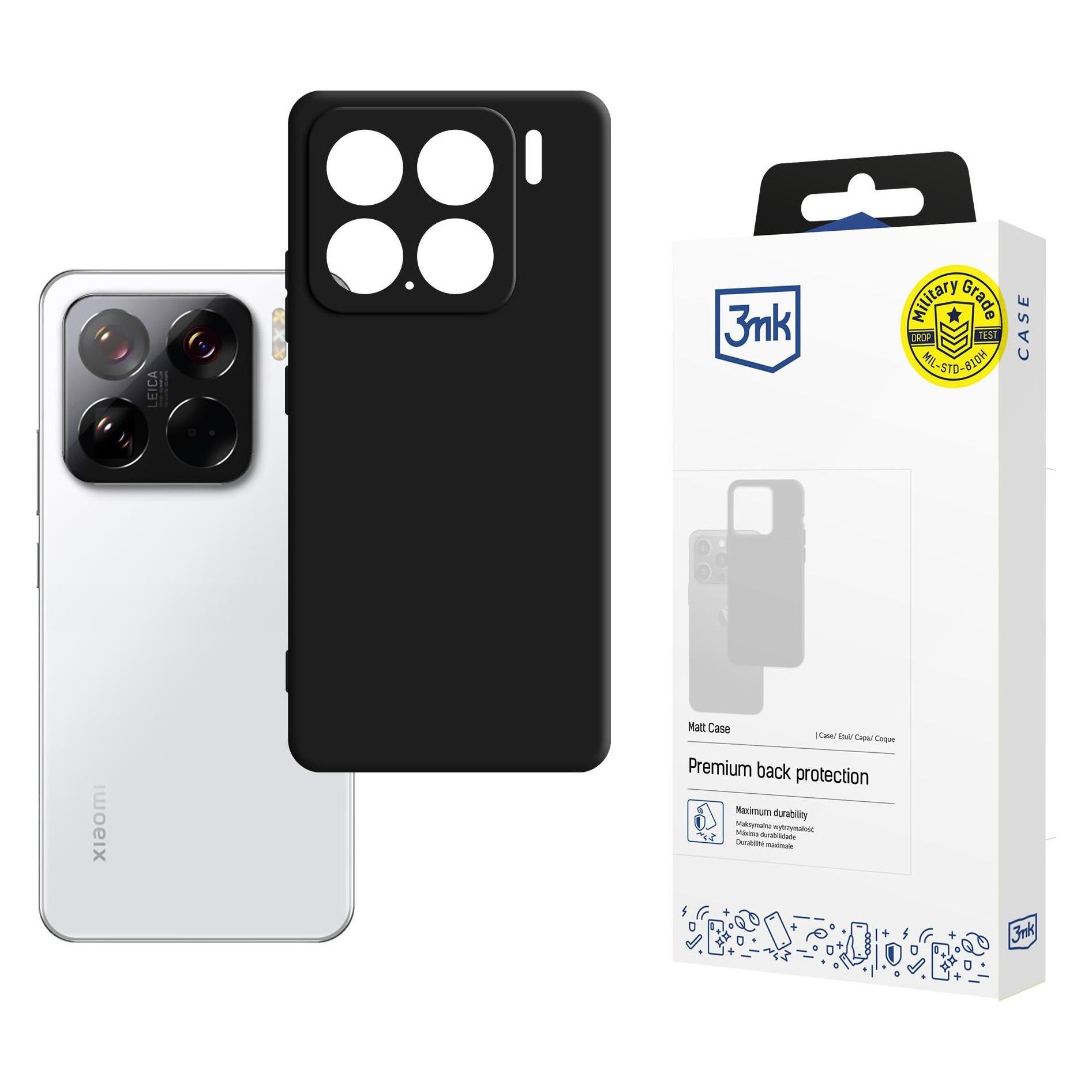 3MK Etui Matt Case Na Xiaomi 15 - Czarne (Xiaomi 15), Cover Smartphone, Nero
