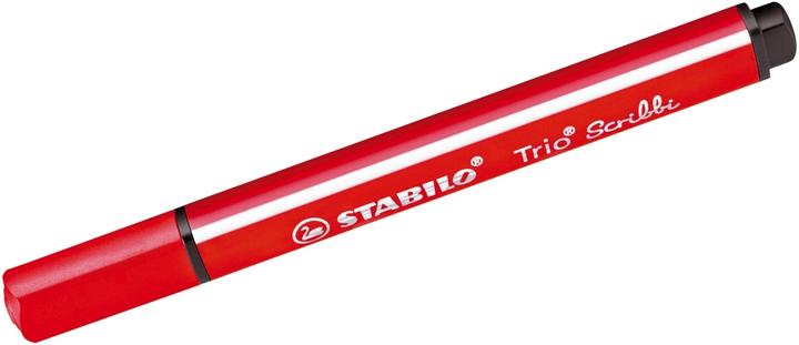 Produktbild STABILO Gefederter Dreikant-Filzstift - Trio Scribbi - 5er Pack - rot (Rot, 5 x)