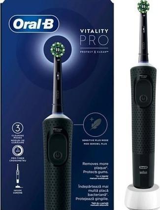 Oral-B Pro Vitality Black Electric Toothbrush With Timer (Oscillating toothbrush)