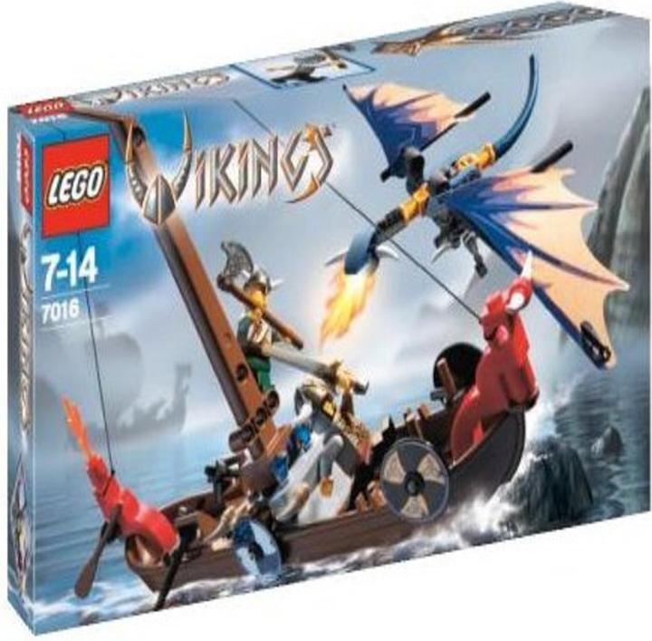 Produktbild LEGO 7016 - Viking Boat against the Wyvern Dragon (7016)