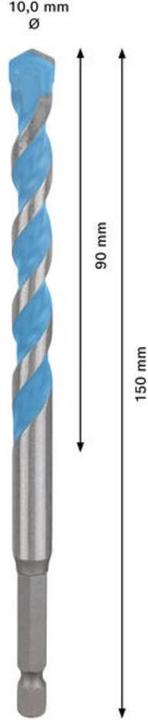Produktbild Bosch Professional Zubehör EXPERT HEX-9 Multi Construction Bohrer-Set, 10x90x150 mm, 8-tlg. (10 Millimeter)
