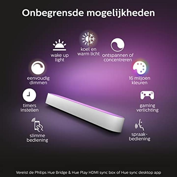 Actual product image Philips Hue Play Basis + Extension (530 lm)
