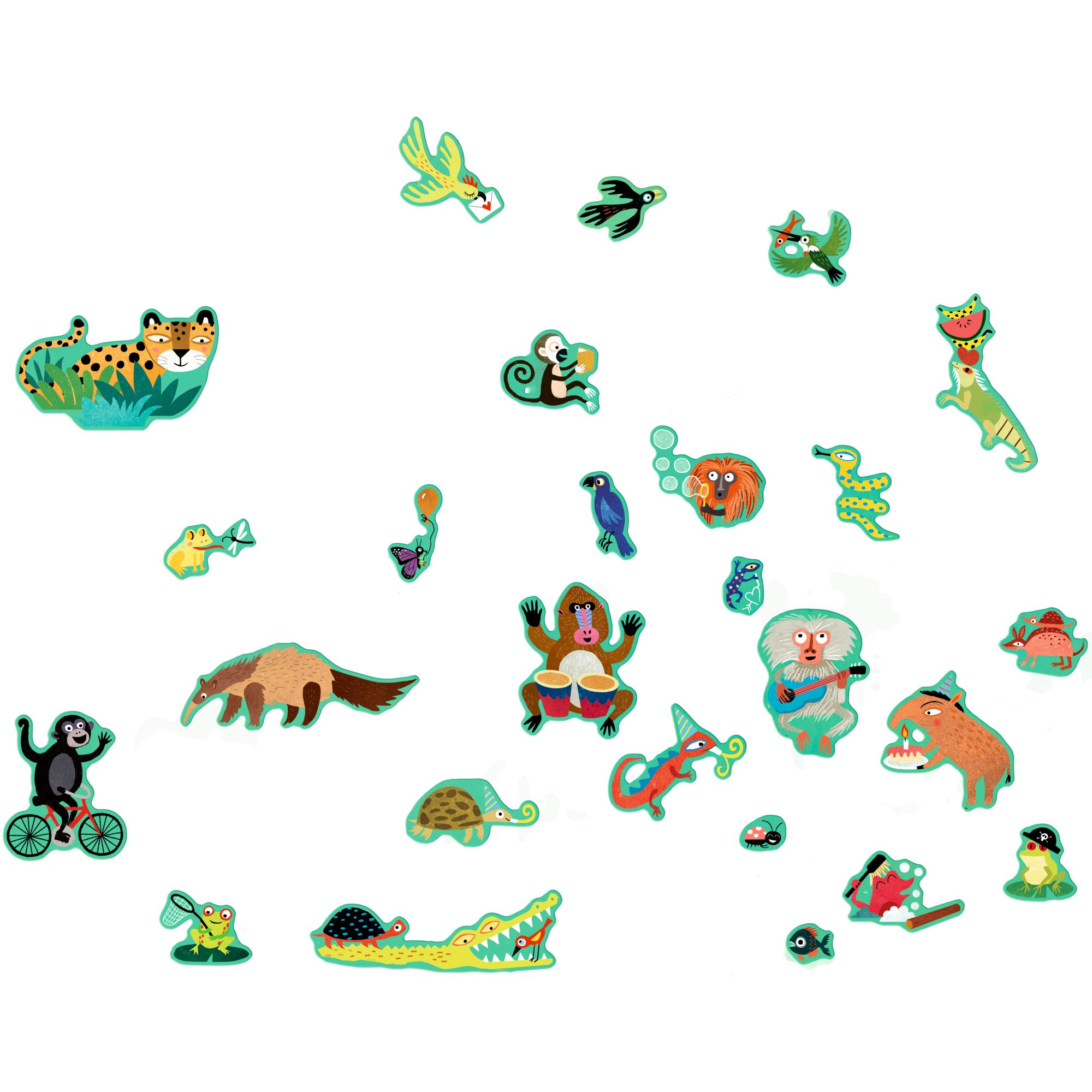 Thumbnail - Coppenrath, Sticker, Wimmel-Stickerwelt – Im Dschungel