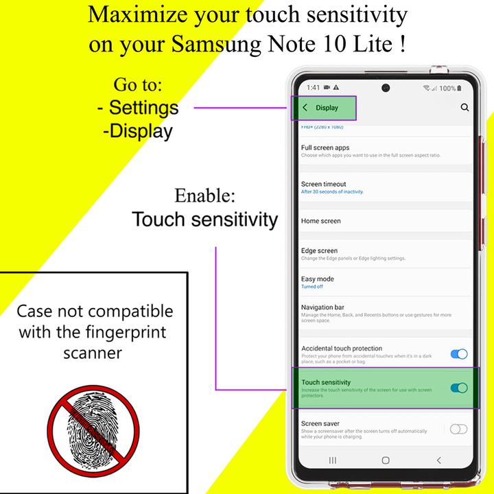 Immagine prodotto Nalia Copertura per cellulare a 360 gradi (Samsung Galaxy Note 10 Lite)
