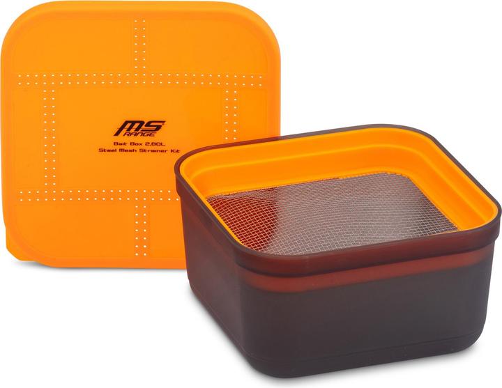 Immagine prodotto MS Range Bait Box 2,8l + 2 mm Steel Mesh Strainer