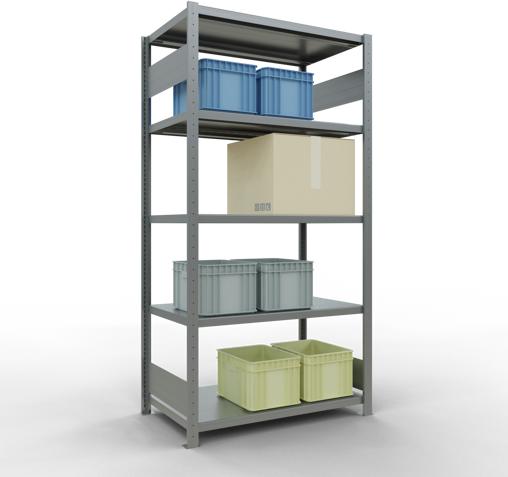 Produktbild Schulte Lagertechnik Stecksystem Grundregal MULTIplus330 mit Längenriegel
