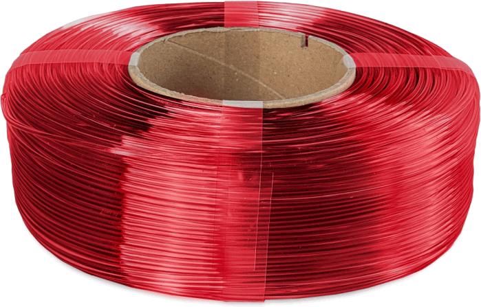 Produktbild The Filament ReFill PETG 1.75mm TRANSPARENT RED 1kg (PETG, 1.75 mm, 1000 g, Transparent)