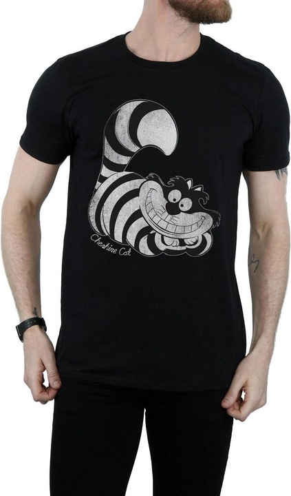 Actual product image Disney Mens Alice in Wonderland Mono Cheshire Cat T-Shirt (XL)