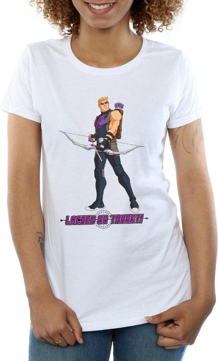 Actual product image Womens/Ladies Hawkeye Locked On Target Cotton T-Shirt (XXL)