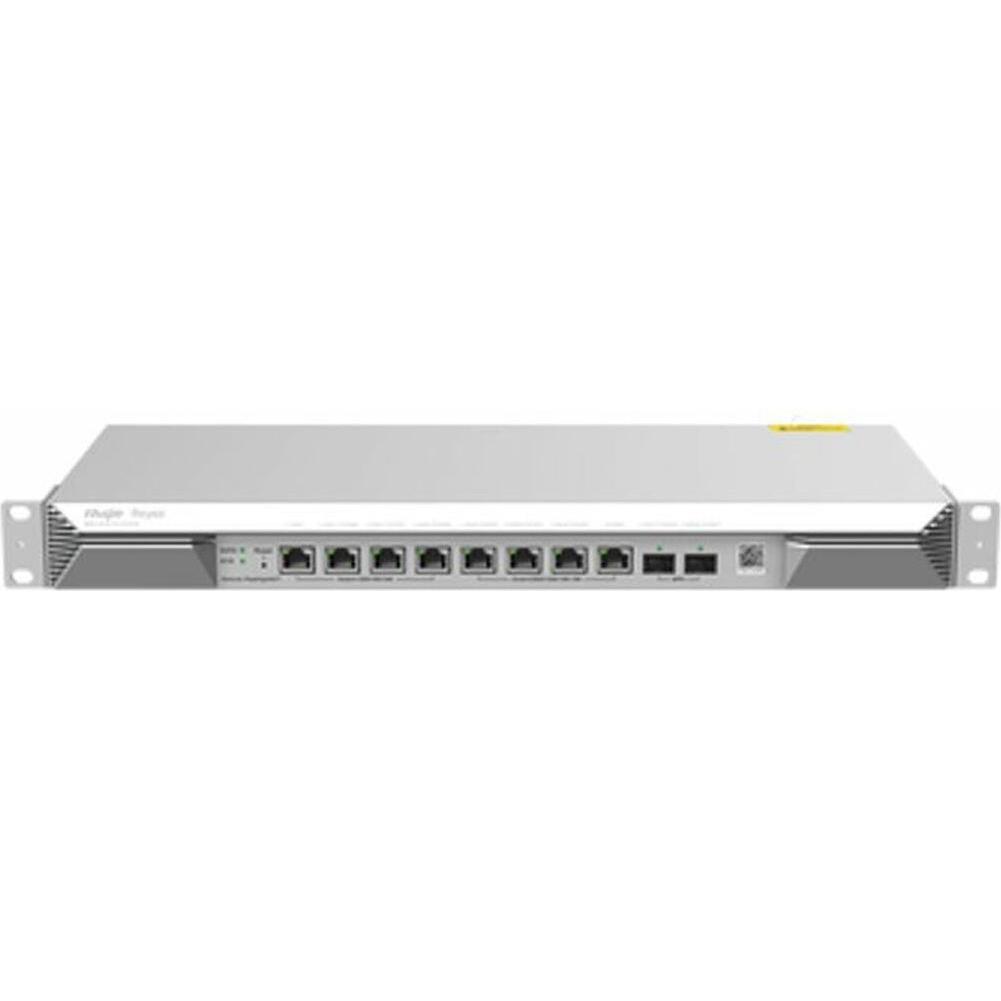 Ruijie Router a 10 porte montabile a rack, con una porta WAN 2.5G, una porta LAN 1G e tre porte LAN/WAN, Router, Argento