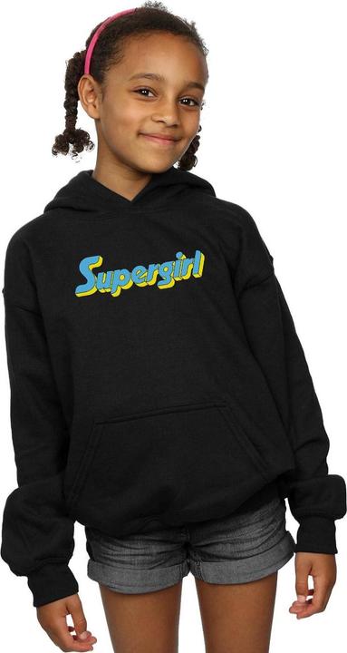 Produktbild Supergirl Text Logo Kapuzenpullover Mädchen (128)