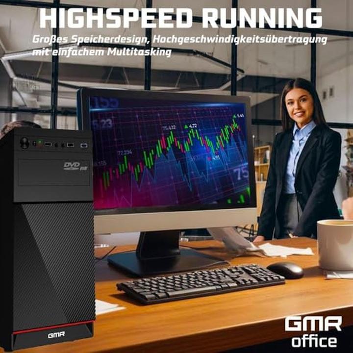 Actual product image GMR Intel Core i7 Multimedia PC with 32GB RAM, 1TB SSD, DVD+RW, USB 3.0, WiFi, Windows 11 Pro (32.77 GB, 1000 GB)