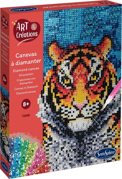 Actual product image Sentosphere Rhinestone picture tiger