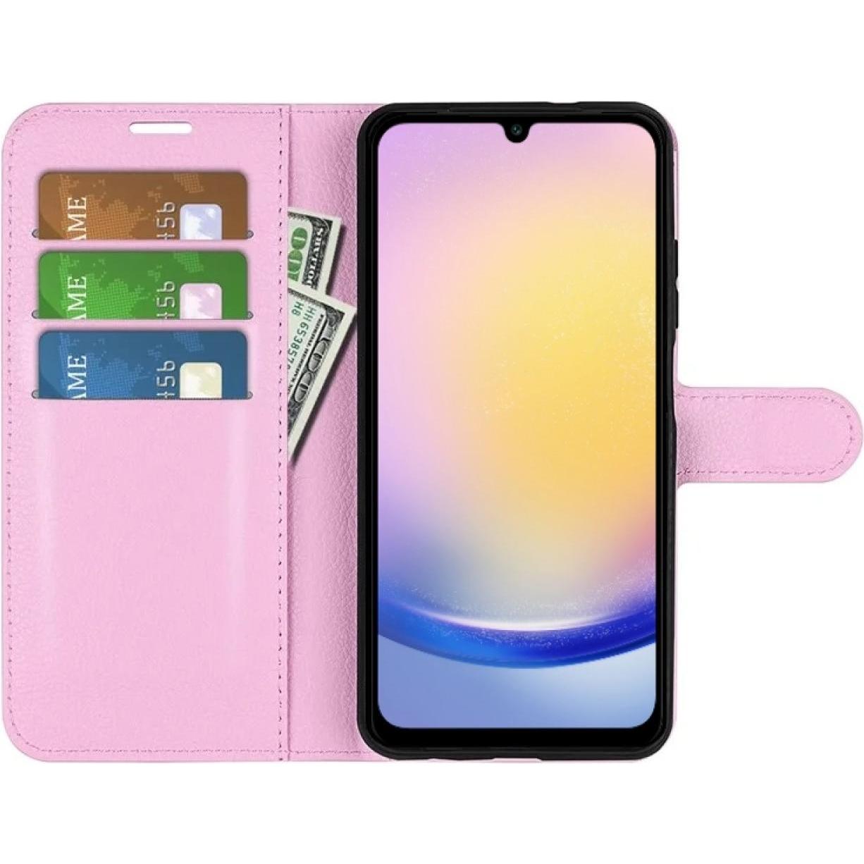 Thumbnail - Screenguard Samsung Galaxy A25 5G Leather Guard Lederhülle (Samsung Galaxy A25 5G), Smartphone Hülle, Rosa