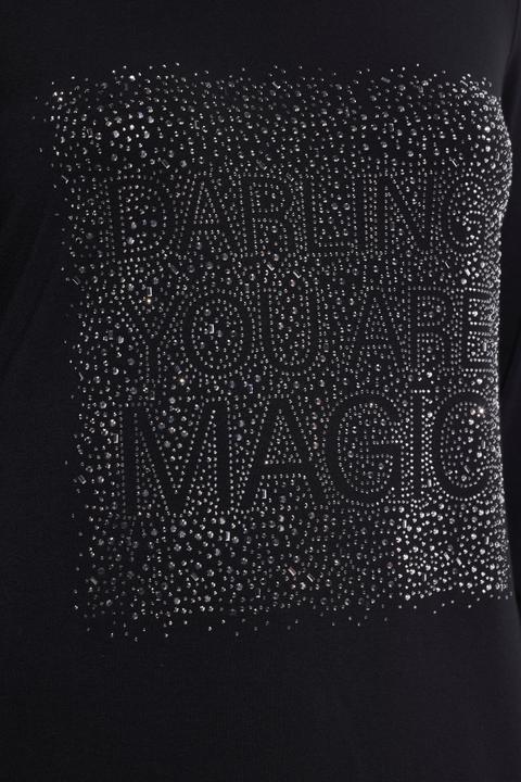 Immagine prodotto Ulla Popken Maglia classica con applicazioni, scollo a girocollo e maniche lunghe (54)