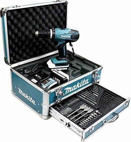 Actual product image Makita HP457DWEX4 Set (Rechargeable battery operated)