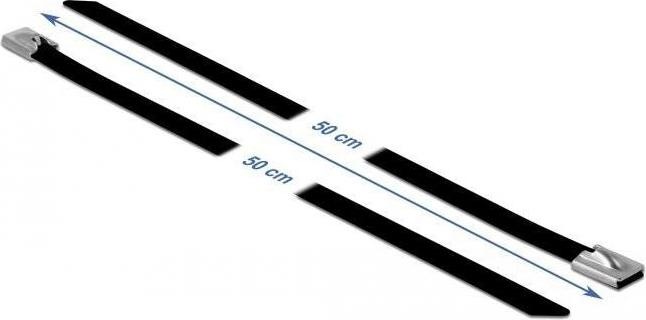 Actual product image Delock Stainless steel cable tie 500x7,9 10pcs. (Metal cable ties, 500 mm, 10 pcs.)