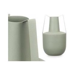 Giftdecor, Vase, Vase Stahl Doppelgriff pastellgrün (1 x, 14 x 14 x 24 cm)