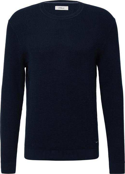 Produktbild s.Oliver Strickpullover Strukturmikx-Pullover aus reiner Baumwolle (M)