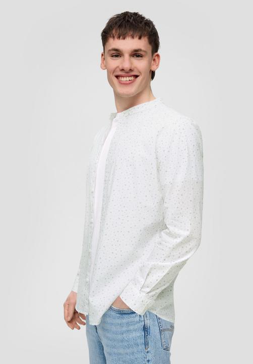 Produktbild s.Oliver Hemd Baumwollhemd mit All-over-Print (L)