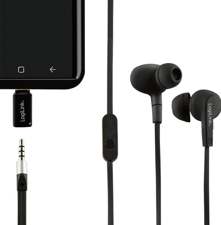 Produktbild LogiLink USB-C zu 3.5 mm (Digital -> Analog)