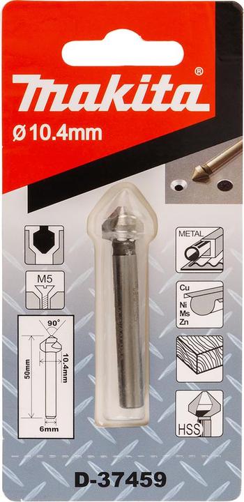 Actual product image Makita Countersink 10.4x50x6mm HSS (10.4 millimetres)