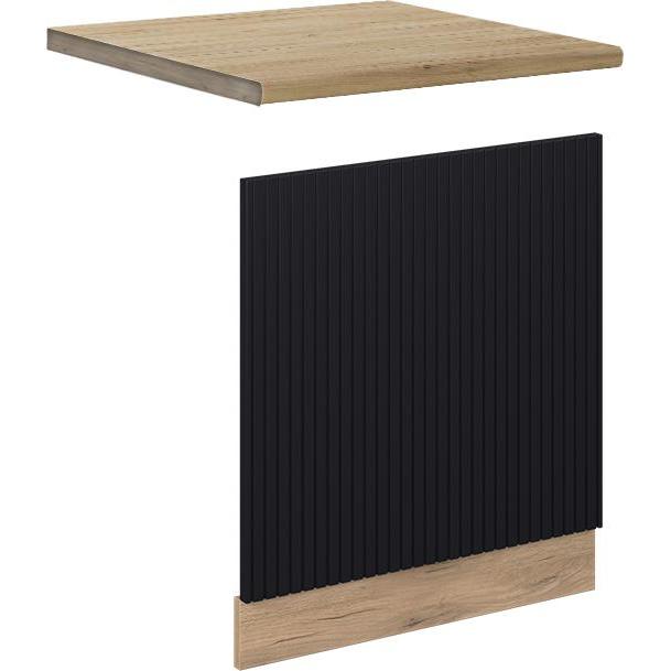 Vicco Frontblende Fame-Line, Geschirrspüler Zubehör, Schwarz