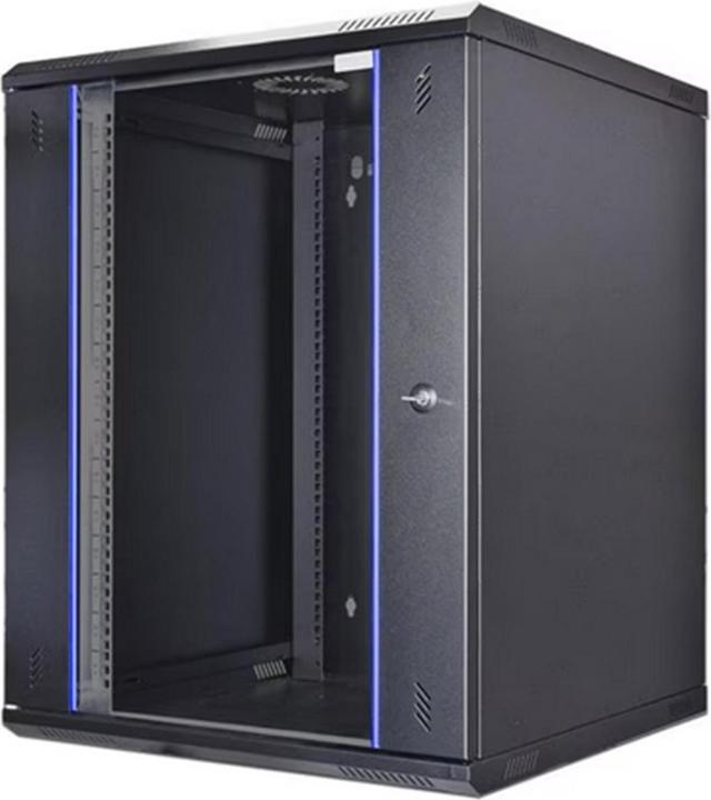 Wirewin Armoire murale 600X450X12U Pro 2nd Gen 19 / 12UH / Noir (12 HE, Rack 19 pouces)