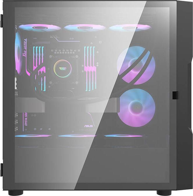 Image du produit Darkflash Tech DK431 Glass Computer Case + 4 fans (noir) (E-ATX, ATX)