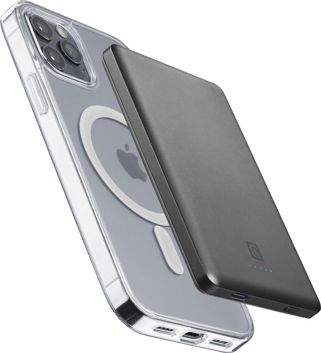 Produktbild Cellularline Cellular Line Power Bank 5000mAh MagSafe Grau (5000 mAh, 20 W, 18.50 Wh)