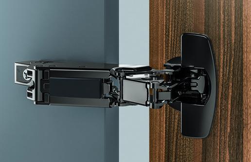 Image du produit Hettich Sensys Weitwinkel Null-Einspr. mit Dämpfung 8657i schwarz halb vorl. 165°TH52