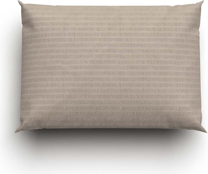 Immagine prodotto Lotus Bettwaren Biancheria da letto in raso Seersucker uni (Copricuscino, 50 x 70 cm)