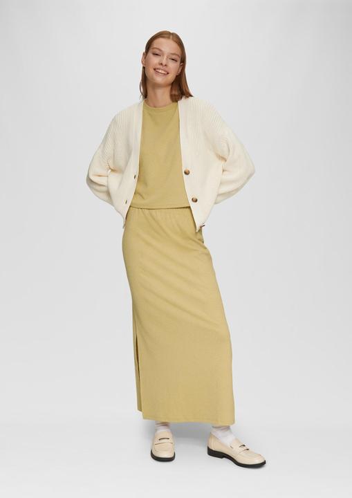 Actual product image S.Oliver T-Shirt Verkürztes Oversized T-Shirt mit Struktur (L)