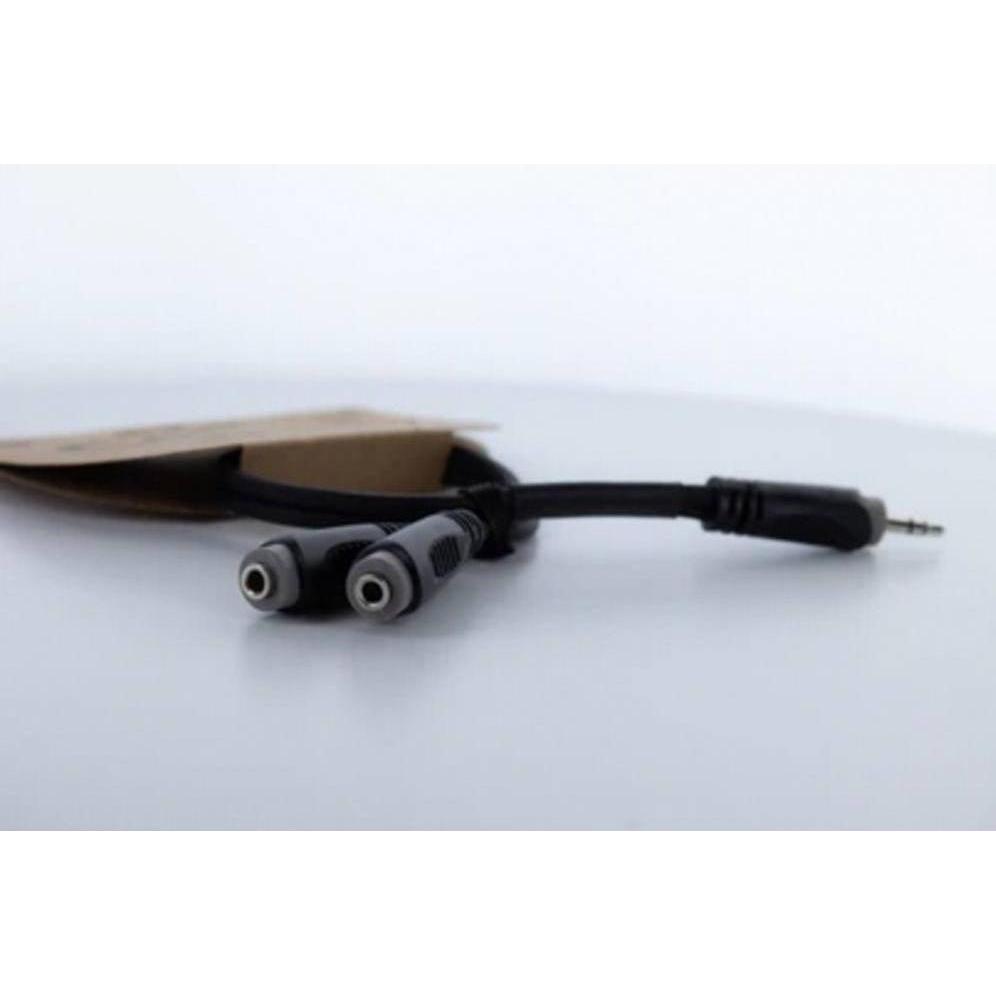 Cordial 14883 Klinke Audio Y-Adapter (1x Klinkenstecker 3.5 mm - 2x Klinkenbuchs, Adattatore audio, Nero