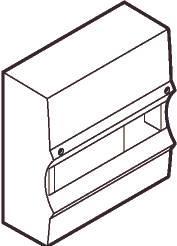 Image du produit LK Gruppetavle UG150-6 12 moduler HxLxD : 260x250x101mm hvid