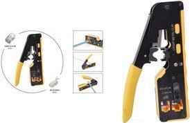 Produktbild Digitus Multimodulares Crimpwerkzeug Pass through geeignet für 6P,8P, CAT 7, EZ 8P8C Stecker (25 mm)