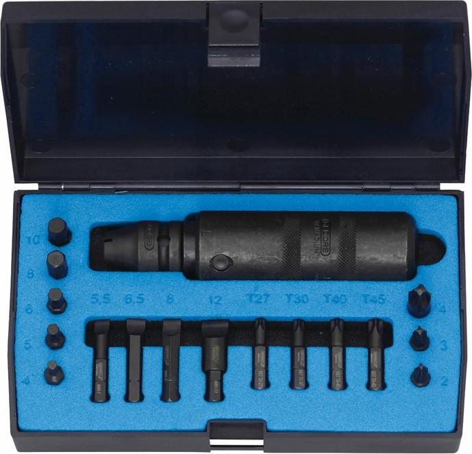 Actual product image Gedore Screw loosener set 1/2. 18 pcs.