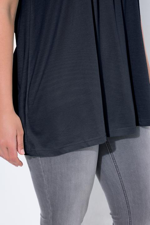 Actual product image Ulla Popken Essential Front Pleat Tee (50, 52)