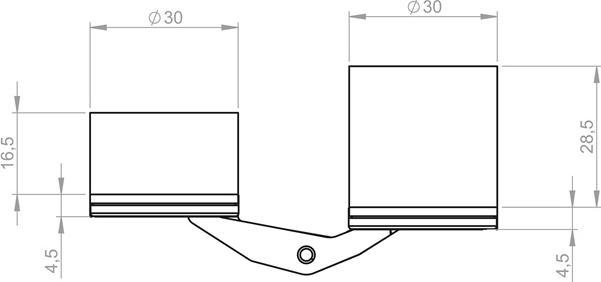 Produktbild BSW verdecktl.Objektband Hide 3D130-80 Alu.F1 Bandhöhe 130mm Bel.