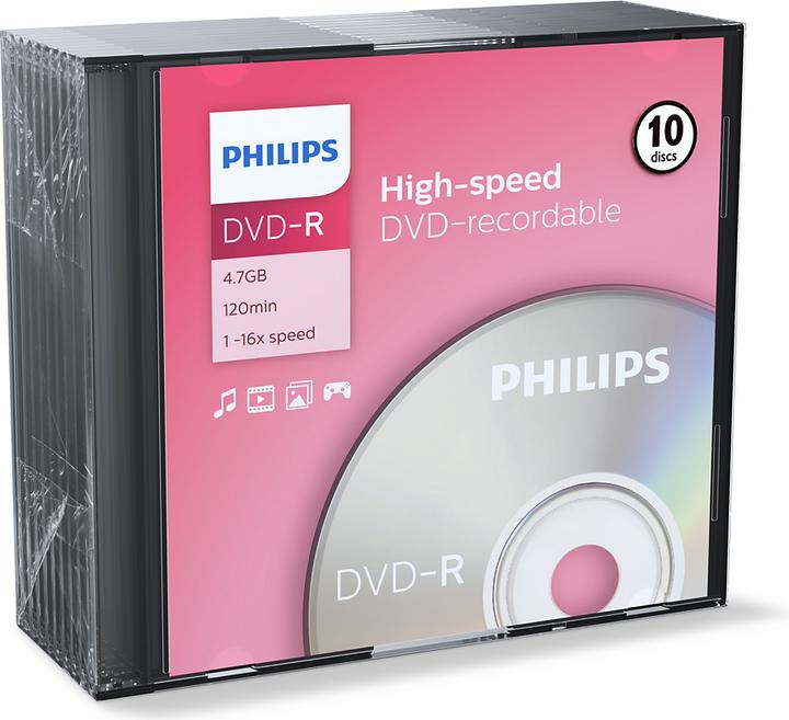 Image du produit Philips 1x25 DVD+R 4.7GB 16x SP (25 x)