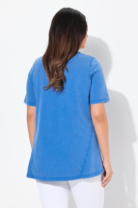 Produktbild Ulla Popken T-Shirt, A-Linie, V-Ausschnitt, Halbarm (46, 48)