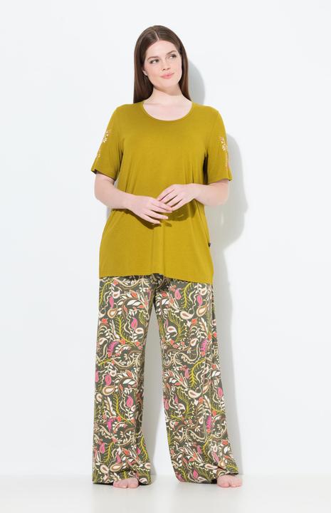 Produktbild Ulla Popken Pyjama, Paisleymuster, Rundhals, Halbarm (58)