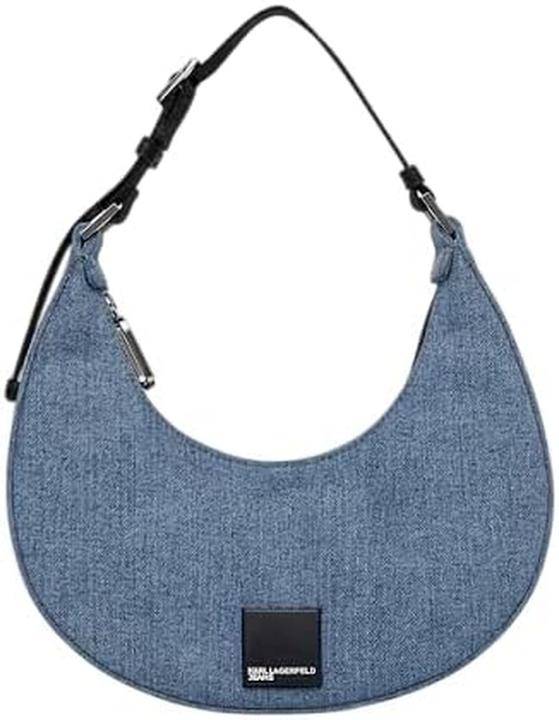 Actual product image Karl Lagerfeld Box Logo Halfmoon Bag
