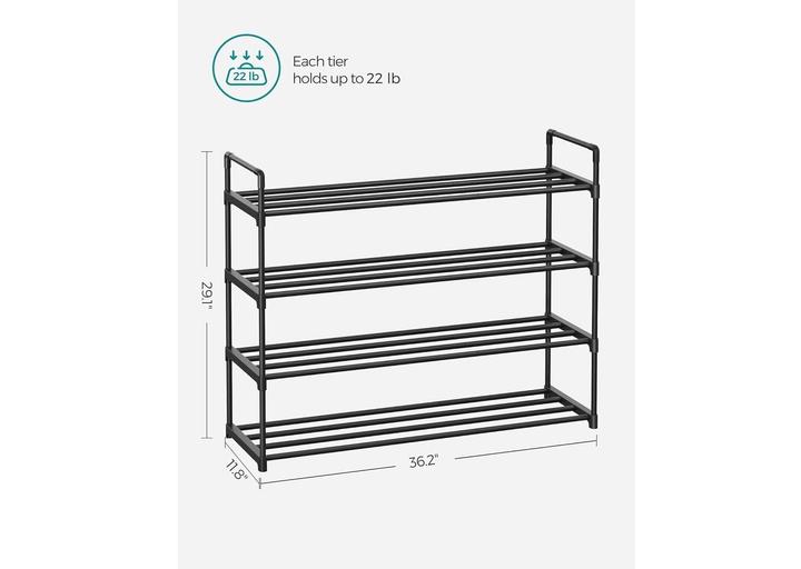 Produktbild Songmics Schuhregal (92 x 30 x 74 cm)