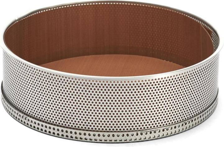 de Buyer Cake Tin Stainless Steel Perforated Abn. Bottom 24x6.5 (25.50 cm)