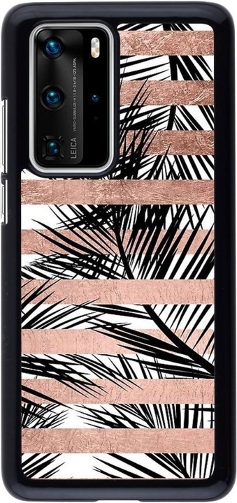 Produktbild PhoneLook Hülle Palm trees gold stripes (Huawei P40 Pro)