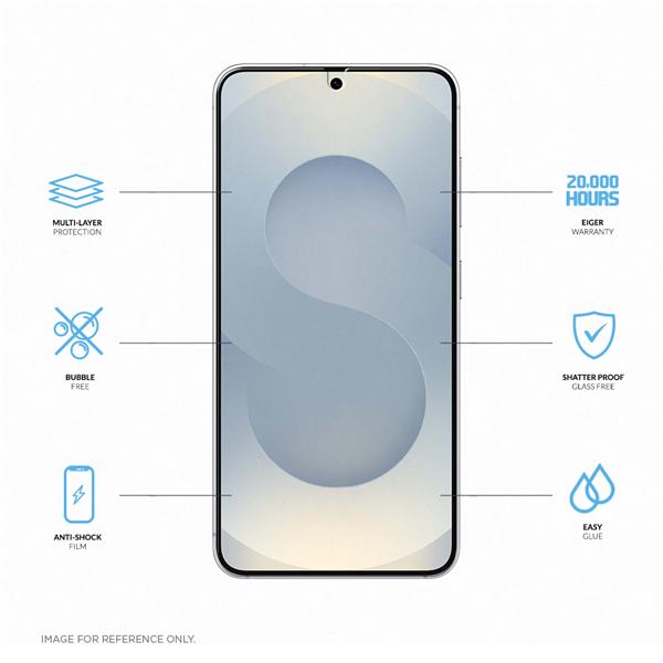 Immagine prodotto Eiger Display-Folie (2er-Pack) Mountain H.I.T Clear (2 Pezzo/i, Samsung Galaxy S25 Edge)