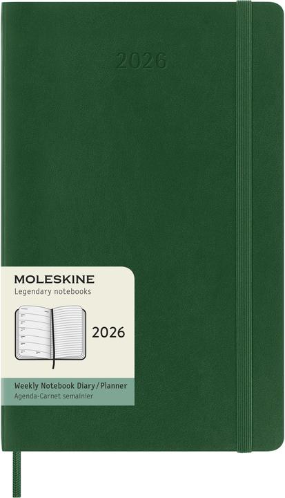 Moleskine WONK 2026 LG SC Myrtle Grün (13 x 21 cm, Englisch)