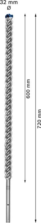 Produktbild Bosch Professional Zubehör EXPERT SDS max-8X Hammerbohrer, 32 x 600 x 720 mm (32 Millimeter)